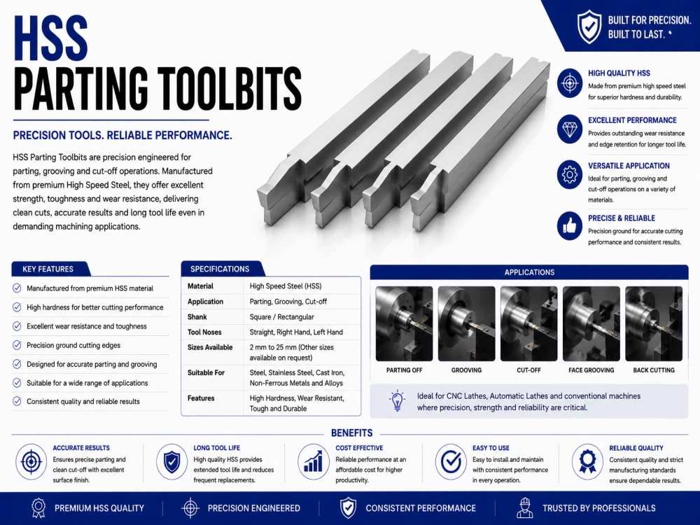 HSS PARTING TOOLBITS